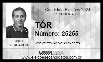 Candidato TÓR 2024 - PESQUEIRA - Eleições