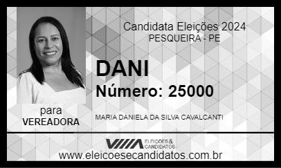 Candidato DANI 2024 - PESQUEIRA - Eleições