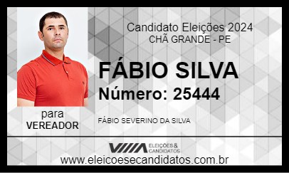 Candidato FÁBIO SILVA 2024 - CHÃ GRANDE - Eleições