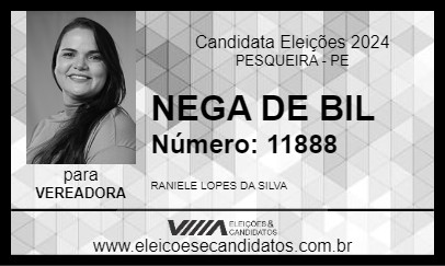 Candidato NEGA DE BIL 2024 - PESQUEIRA - Eleições