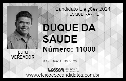 Candidato DUQUE DA SAUDE 2024 - PESQUEIRA - Eleições