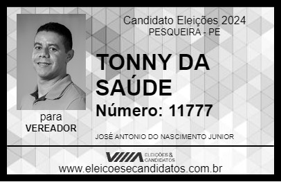 Candidato TONNY DA SAÚDE 2024 - PESQUEIRA - Eleições