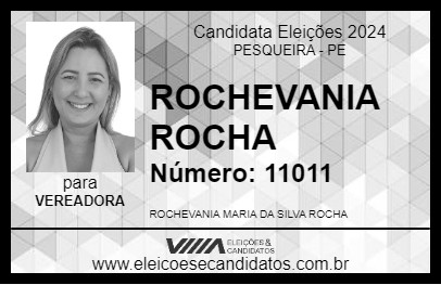 Candidato ROCHEVANIA ROCHA 2024 - PESQUEIRA - Eleições