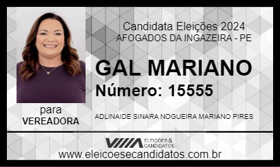 Candidato GAL MARIANO 2024 - AFOGADOS DA INGAZEIRA - Eleições