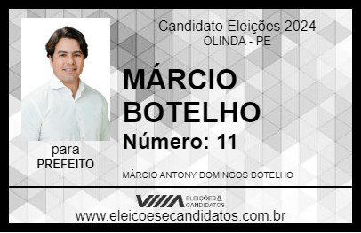 Candidato MÁRCIO BOTELHO 2024 - OLINDA - Eleições