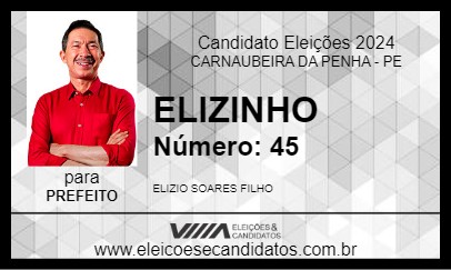 Candidato ELIZINHO 2024 - CARNAUBEIRA DA PENHA - Eleições