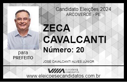 Candidato ZECA CAVALCANTI 2024 - ARCOVERDE - Eleições