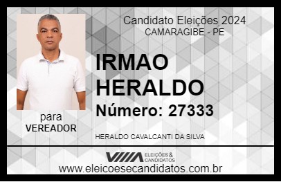 Candidato IRMAO HERALDO 2024 - CAMARAGIBE - Eleições