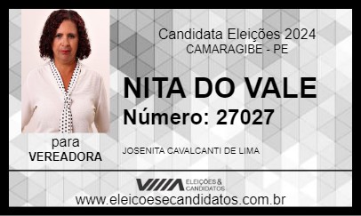 Candidato NITA DO VALE 2024 - CAMARAGIBE - Eleições