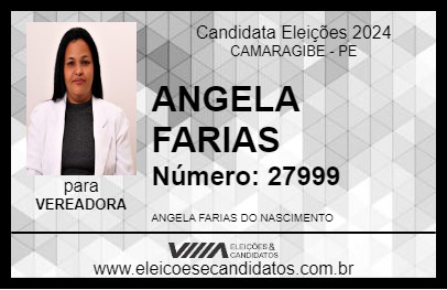 Candidato ANGELA FARIAS 2024 - CAMARAGIBE - Eleições