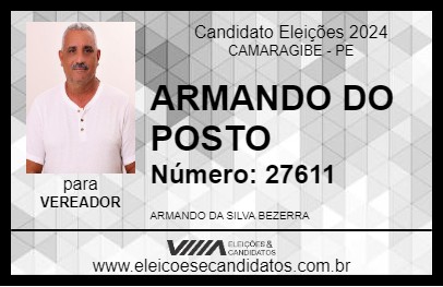 Candidato ARMANDO DO POSTO 2024 - CAMARAGIBE - Eleições