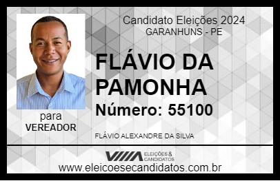 Candidato FLÁVIO DA PAMONHA 2024 - GARANHUNS - Eleições