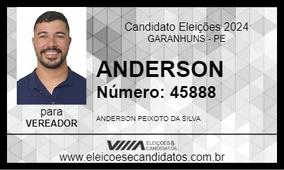 Candidato ANDERSON 2024 - GARANHUNS - Eleições