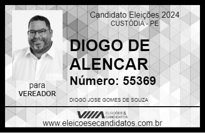 Candidato DIOGO DE ALENCAR 2024 - CUSTÓDIA - Eleições