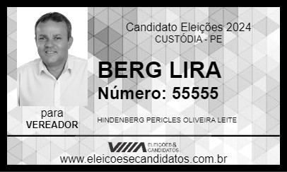 Candidato BERG LIRA 2024 - CUSTÓDIA - Eleições