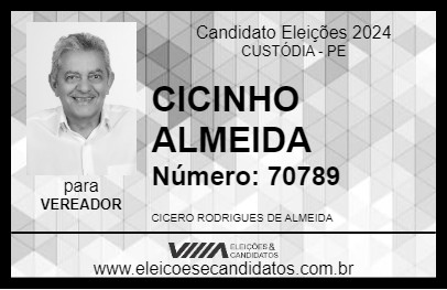 Candidato CICINHO ALMEIDA 2024 - CUSTÓDIA - Eleições