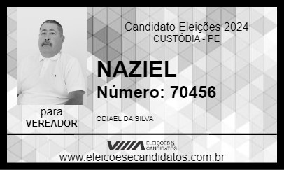 Candidato NAZIEL 2024 - CUSTÓDIA - Eleições