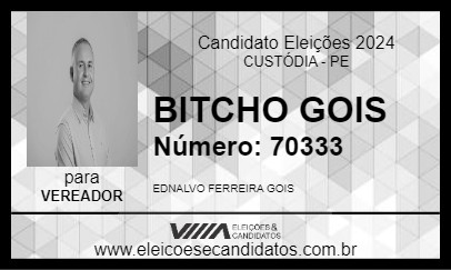 Candidato BITCHO GOIS 2024 - CUSTÓDIA - Eleições