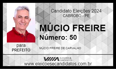 Candidato MÚCIO FREIRE 2024 - CABROBÓ - Eleições