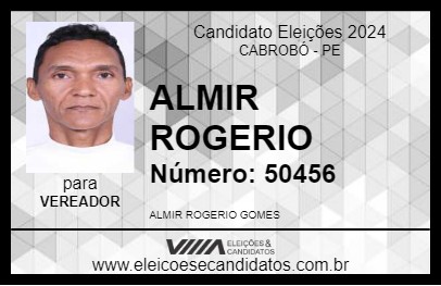 Candidato ALMIR  ROGERIO 2024 - CABROBÓ - Eleições