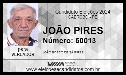 Candidato JOÃO PIRES 2024 - CABROBÓ - Eleições