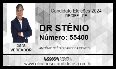 Candidato DR  STÊNIO 2024 - RECIFE - Eleições