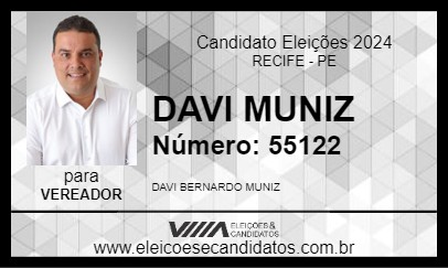 Candidato DAVI MUNIZ 2024 - RECIFE - Eleições