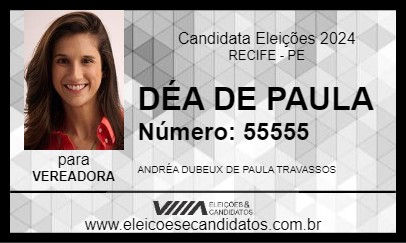 Candidato DÉA DE PAULA 2024 - RECIFE - Eleições