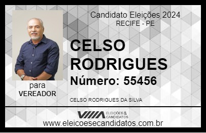 Candidato CELSO RODRIGUES 2024 - RECIFE - Eleições