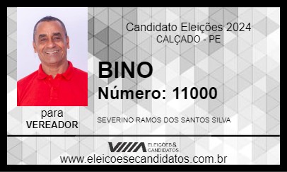 Candidato BINO 2024 - CALÇADO - Eleições