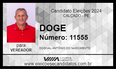 Candidato DOGE 2024 - CALÇADO - Eleições