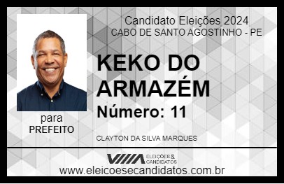 Candidato KEKO DO ARMAZÉM 2024 - CABO DE SANTO AGOSTINHO - Eleições