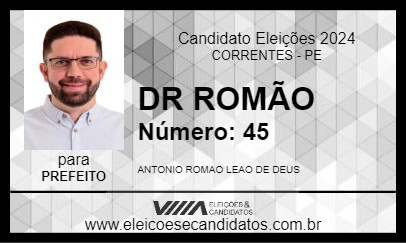 Candidato DR ROMÃO 2024 - CORRENTES - Eleições