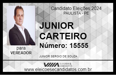 Candidato JUNIOR CARTEIRO 2024 - PAULISTA - Eleições