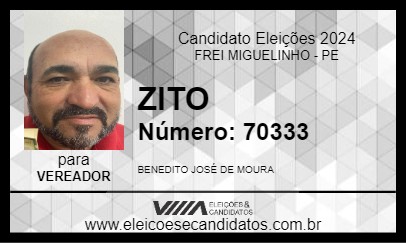 Candidato ZITO 2024 - FREI MIGUELINHO - Eleições