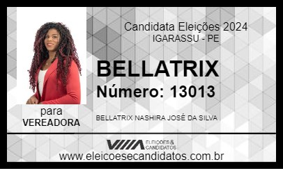 Candidato BELLATRIX 2024 - IGARASSU - Eleições