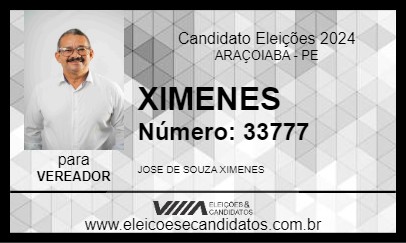 Candidato XIMENES 2024 - ARAÇOIABA - Eleições