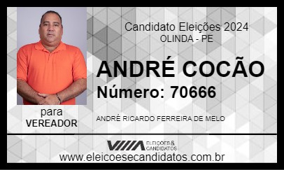 Candidato ANDRÉ COCÃO 2024 - OLINDA - Eleições