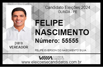 Candidato FELIPE NASCIMENTO 2024 - OLINDA - Eleições