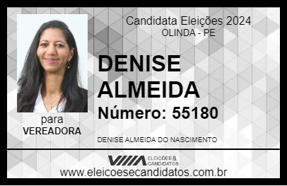 Candidato DENISE ALMEIDA 2024 - OLINDA - Eleições