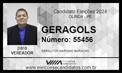 Candidato GERAGOLS 2024 - OLINDA - Eleições