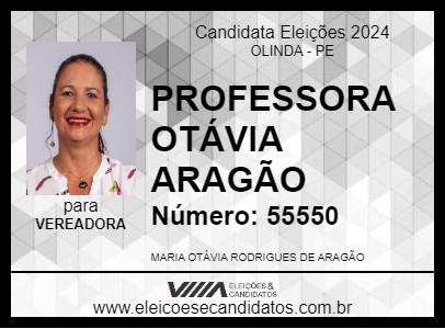 Candidato PROFESSORA OTÁVIA ARAGÃO 2024 - OLINDA - Eleições