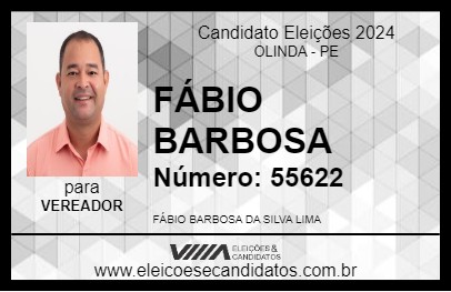 Candidato FÁBIO BARBOSA 2024 - OLINDA - Eleições