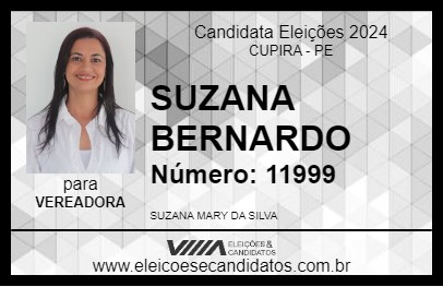 Candidato SUZANA BERNARDO 2024 - CUPIRA - Eleições