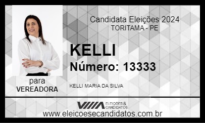 Candidato KELLI 2024 - TORITAMA - Eleições