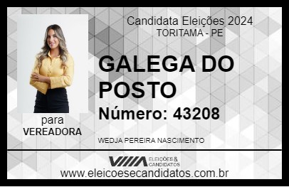 Candidato WEDJA DO POSTO 2024 - TORITAMA - Eleições