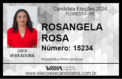 Candidato ROSANGELA ROSA 2024 - FLORESTA - Eleições