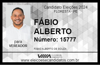 Candidato FÁBIO ALBERTO 2024 - FLORESTA - Eleições