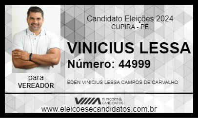 Candidato VINICIUS LESSA 2024 - CUPIRA - Eleições