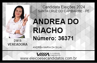 Candidato ANDREA DO RIACHO 2024 - SANTA CRUZ DO CAPIBARIBE - Eleições